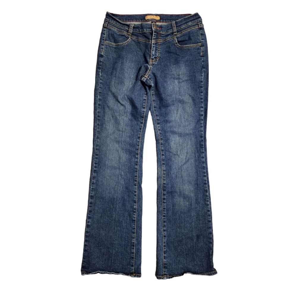 Tommy Jeans Women's Size 11 Boot Cut Denim Button Zipper Medium Wash